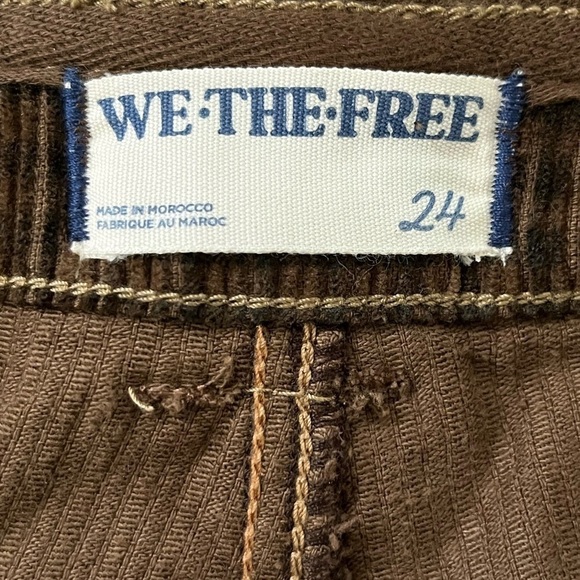 WE THE FREE PEOPLE Sz 24 THE LONDON CALLING SLOUCHY CORD PANTS SANDSTONE New - Picture 12 of 16